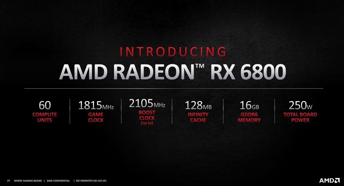 AMD RX 6800 vs. RTX 3070