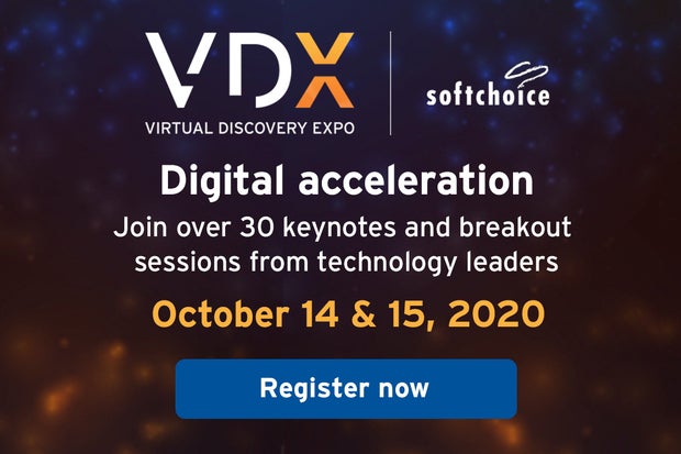 Image: Sponsored by Softchoice: Virtual Discovery Expo (VDX) on Digital Acceleration, Oct 14 & 15