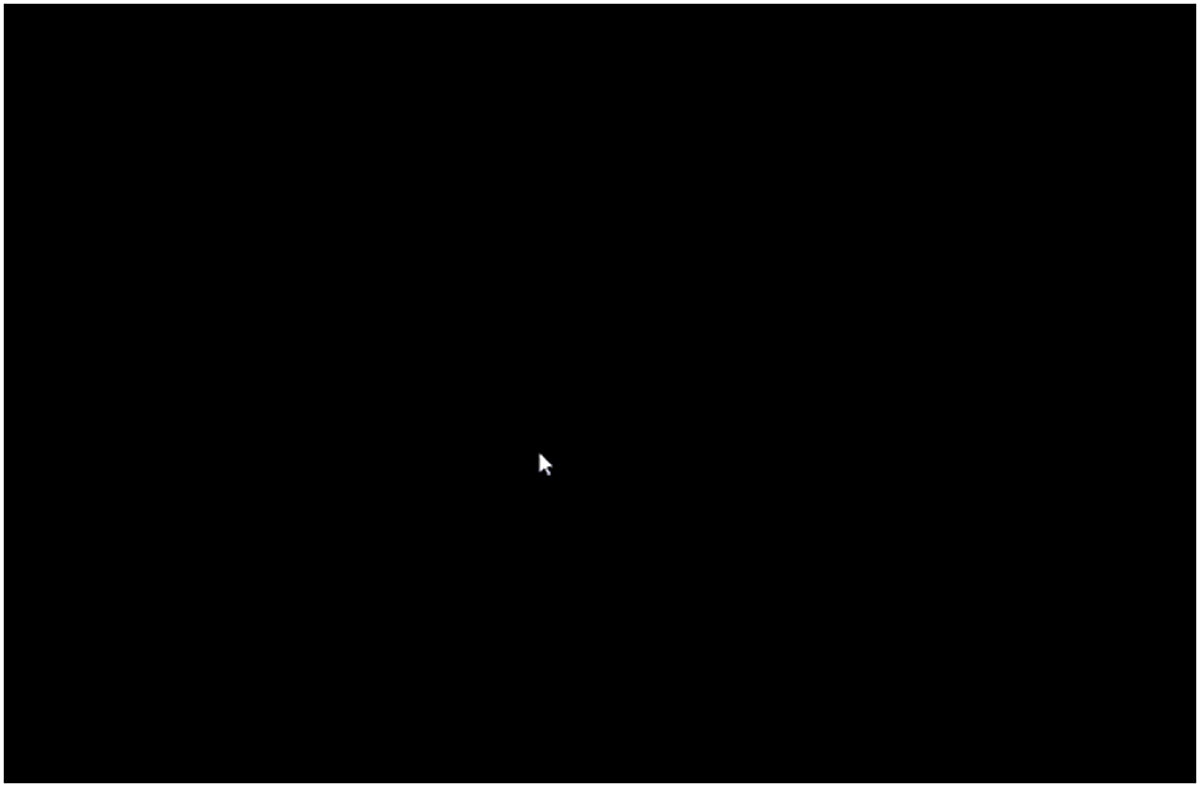 computer black screen with cursor