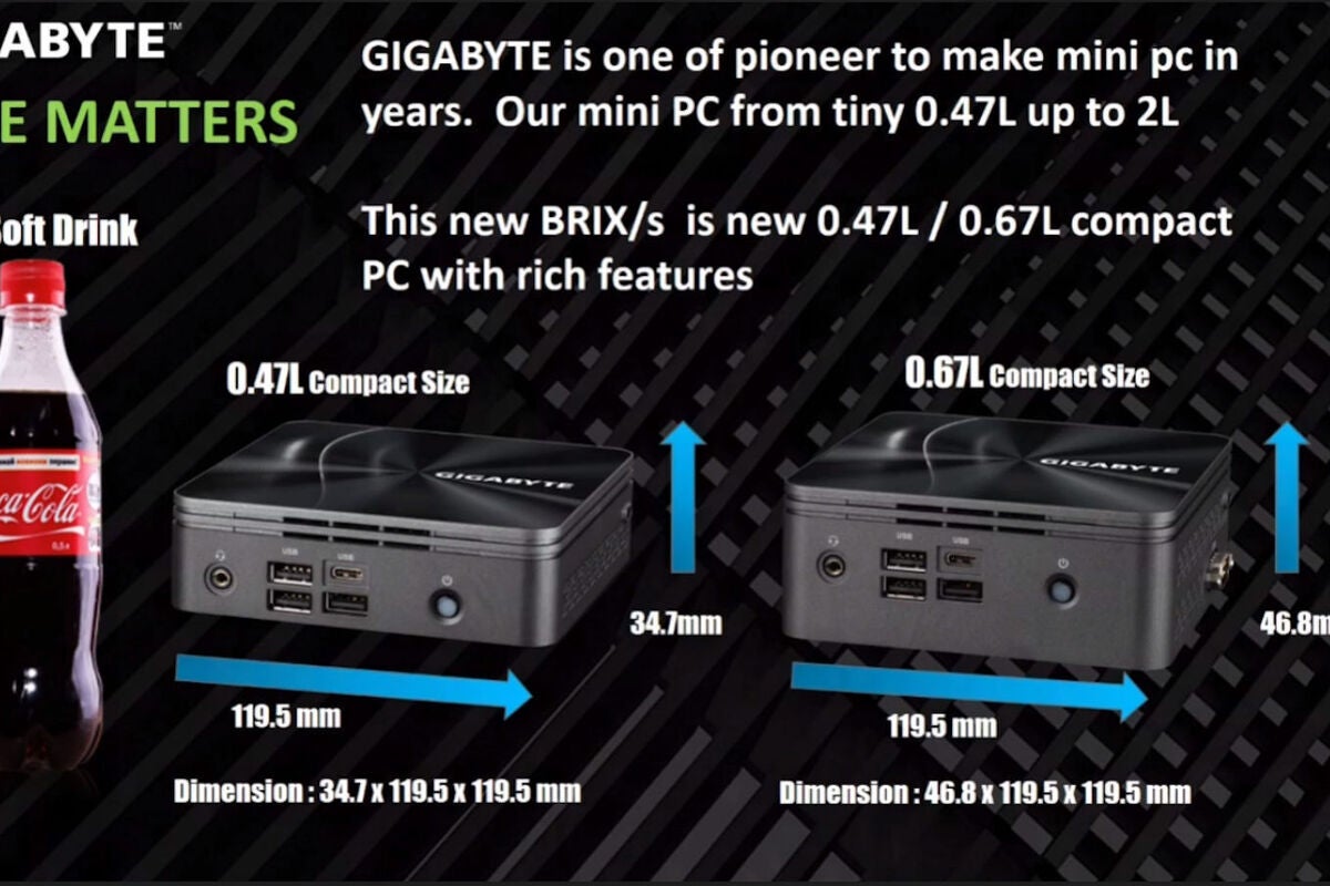 Image: Gigabyte Brix mini-PC's met Ryzen bieden 4x 4K