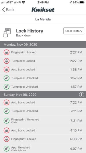 Application Kwikset Halo Touch