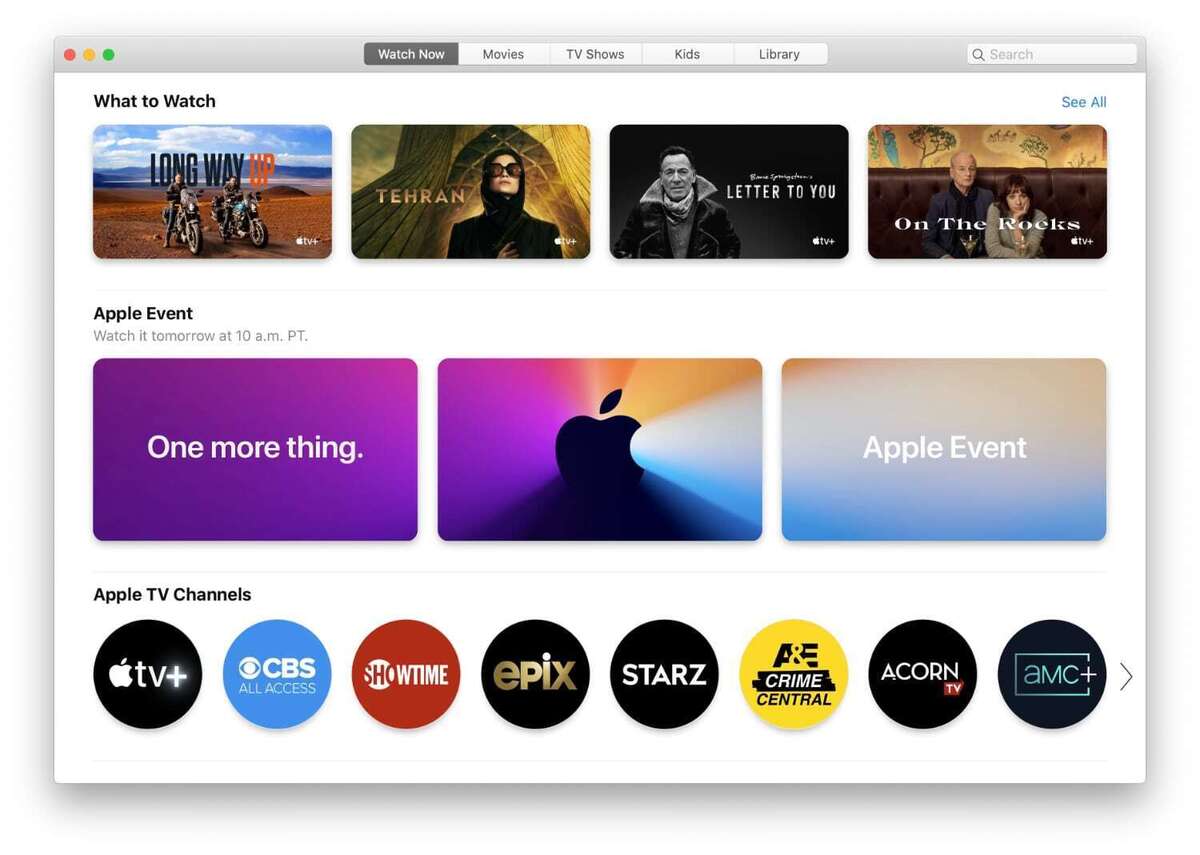 apple tv mac app nov 10 event
