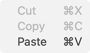 cut copy paste mac