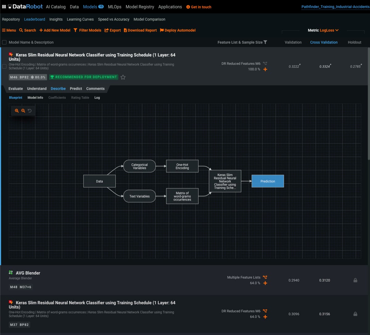 Datarobot automl store