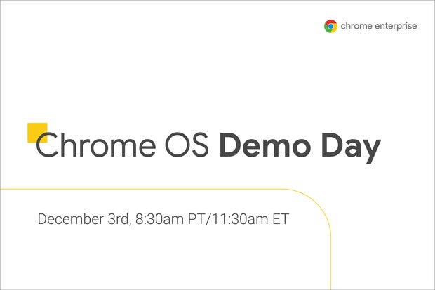 Image: Sponsored by Google: Register for Chrome OS Demo Day going live on Dec 3 at 8:30am PT
