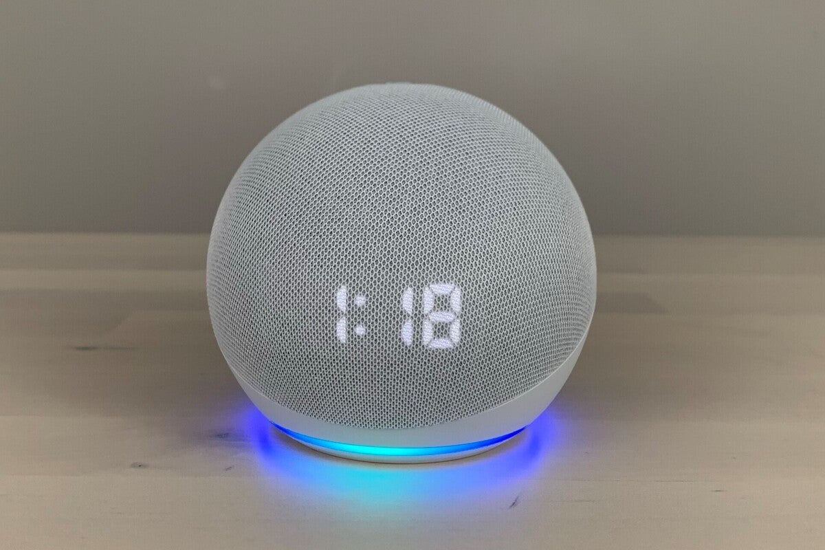 How to change the time on your alexa echo dot Amazon Echo Dot 4th Gen With Clock Review The Clock Equipped Echo Dot Gets A Spherical Makeover Techhive
