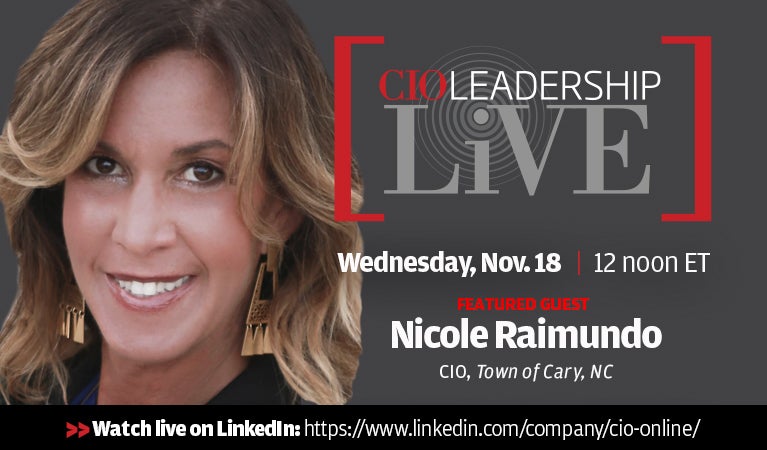 CIO Leadership Live, Nov 18
