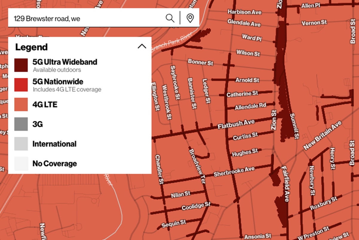 verizon 5g uwb coverage map