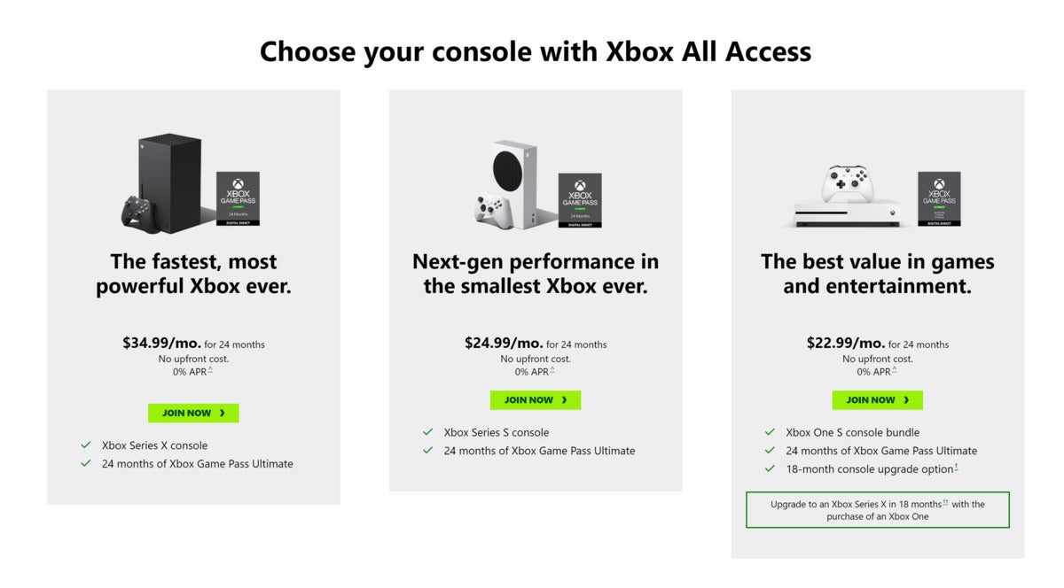 microsoft xbox all access xbox series x prices