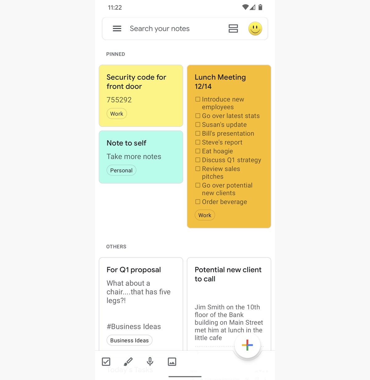 glean note taking app