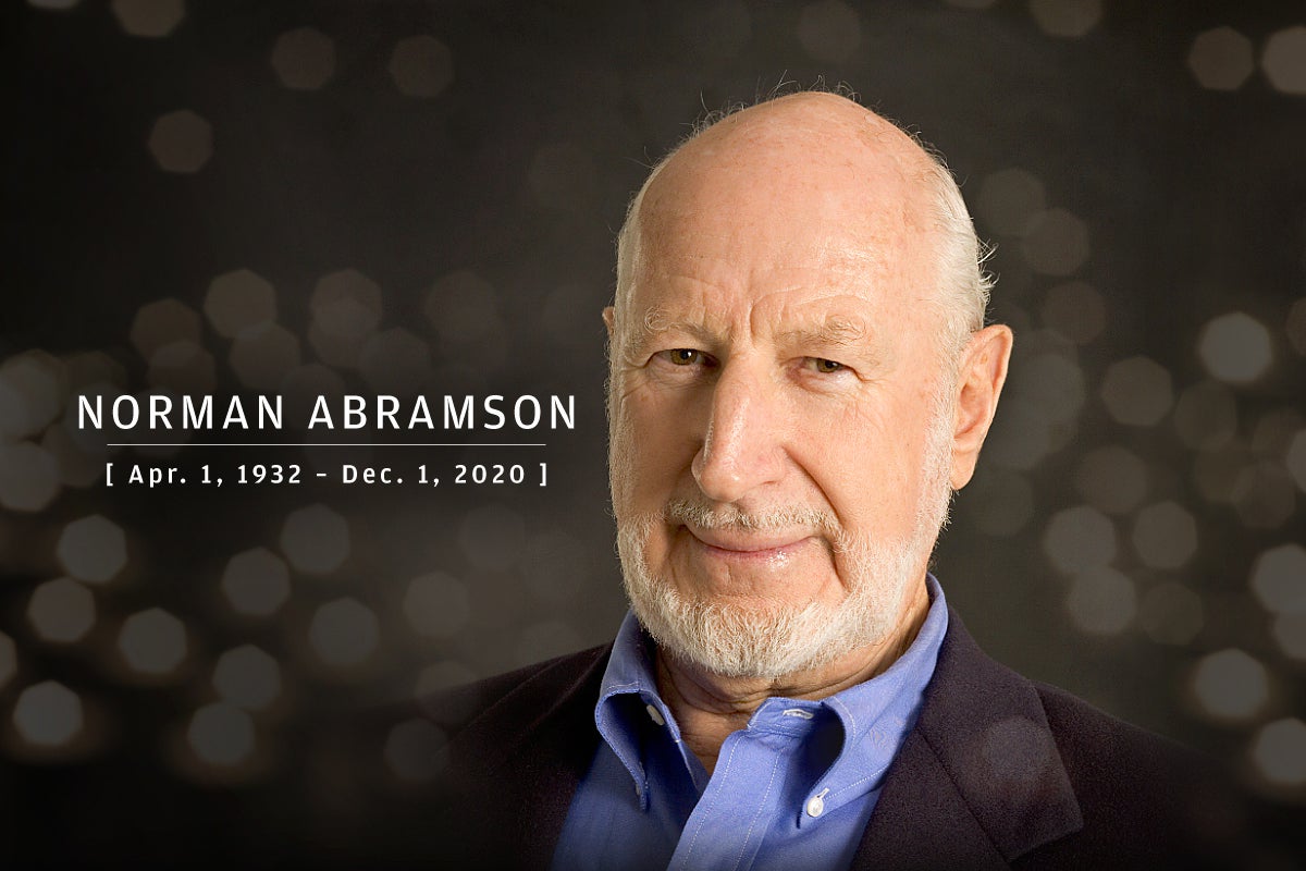 CW  >  In Memoriam 2020  >  Norman Abramson (Apr. 1, 1932 – Dec. 1, 2020)