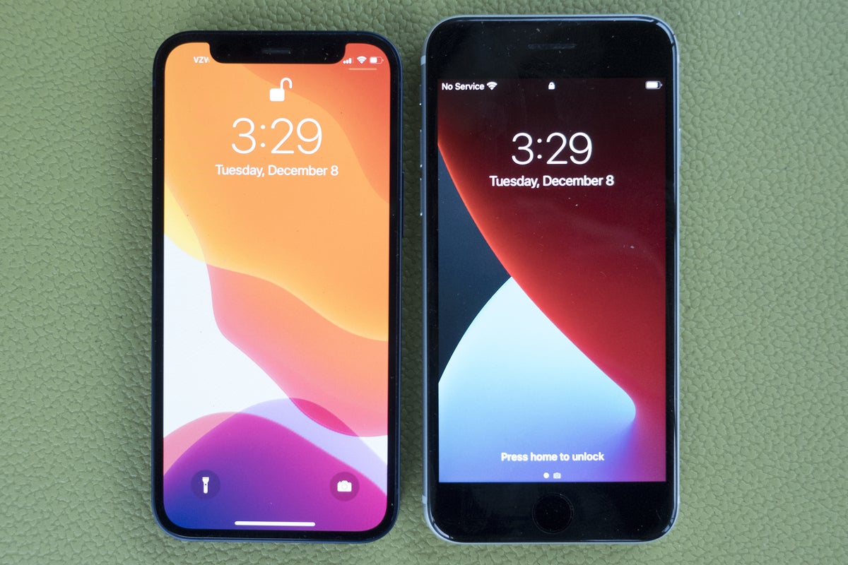 iphone 8 vs iphone 12 mini size comparison