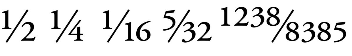 mac typog fancy fractions