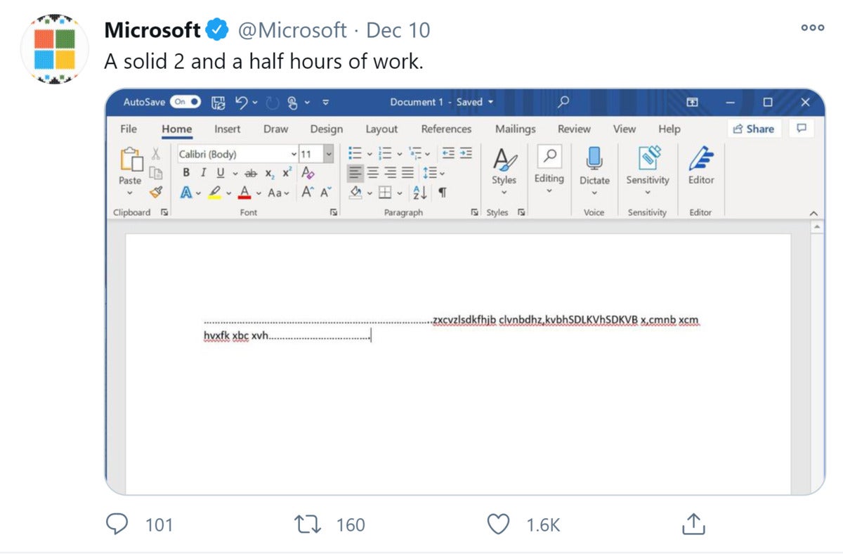 fil Twitter de Microsoft