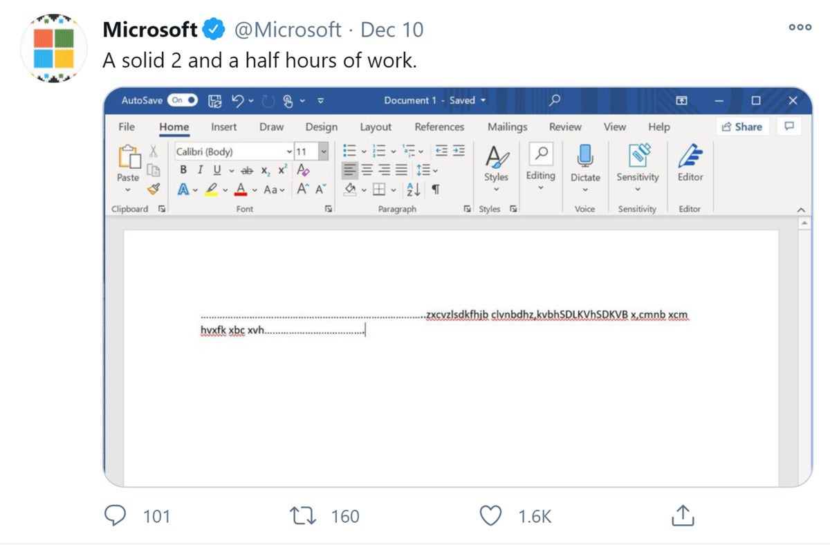 microsoft twitter feed