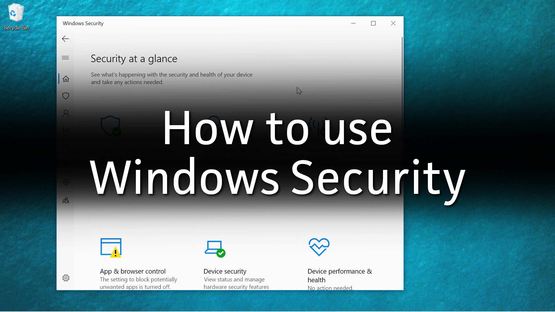 How to Use Windows Security in Windows 10 - Cybertechbiz.com