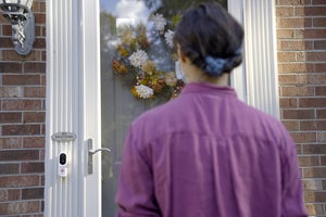 alarm dot com touchless video doorbell lifestyle