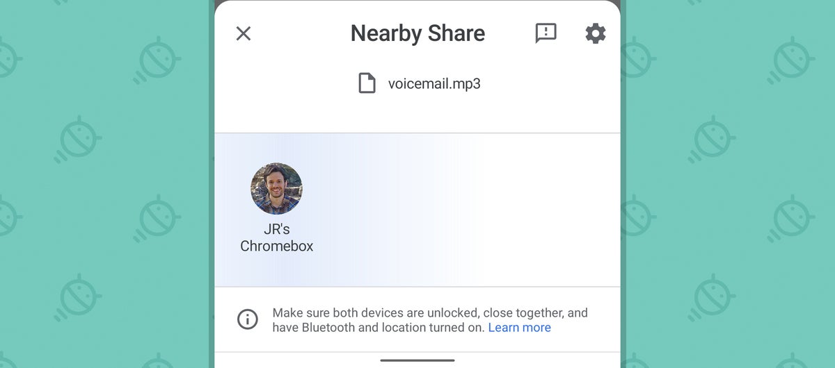 Funciones de Chrome OS: Compartir cercano (2)