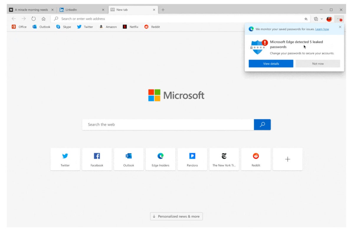 Microsoft Edge A Divulgué Des Mots De Passe