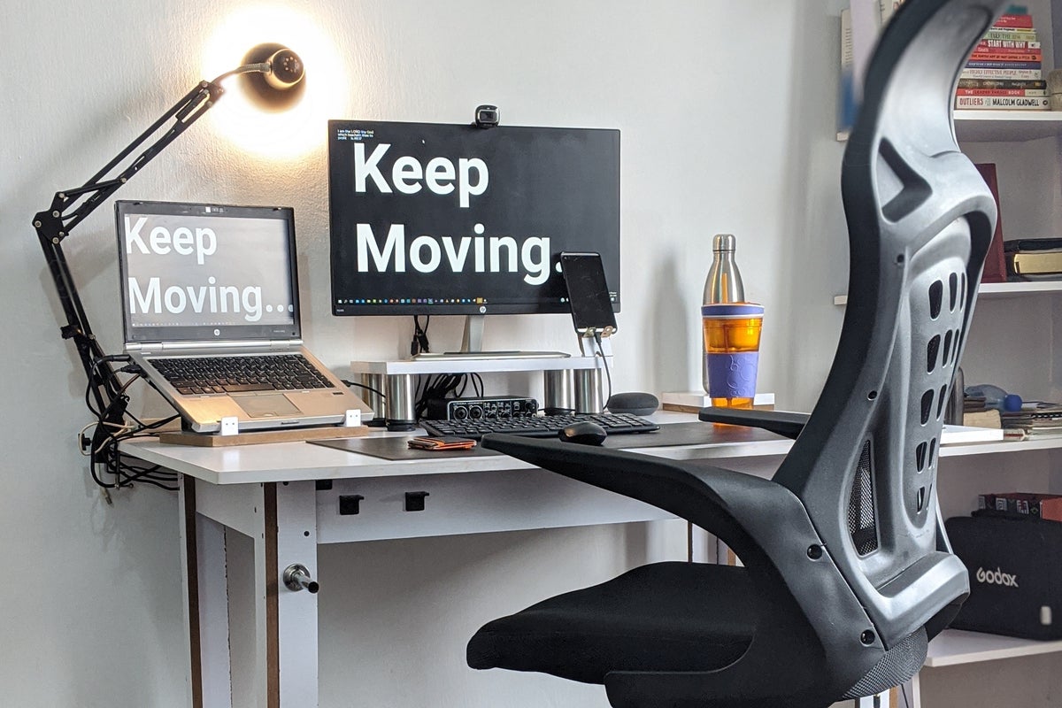 ergonomic chair healthy work station remote working work from home desk  by oladimeji ajegbile from