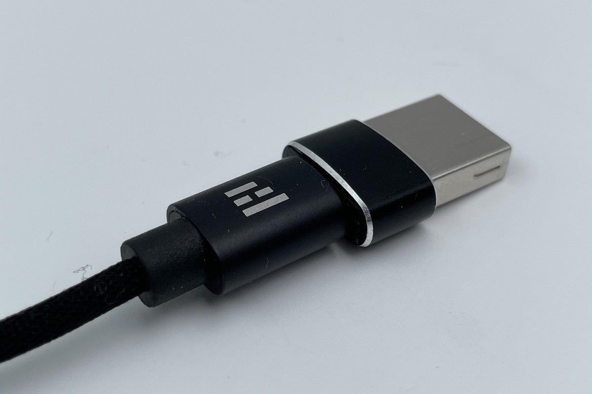 To connect with legacy devices, the Helm Bolt comes with a USB-C female to USB-A male adapter.