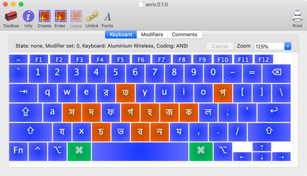 mac911 ukelele keyboard screenshot