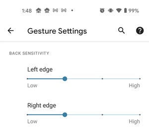 android 11 back sensitivity