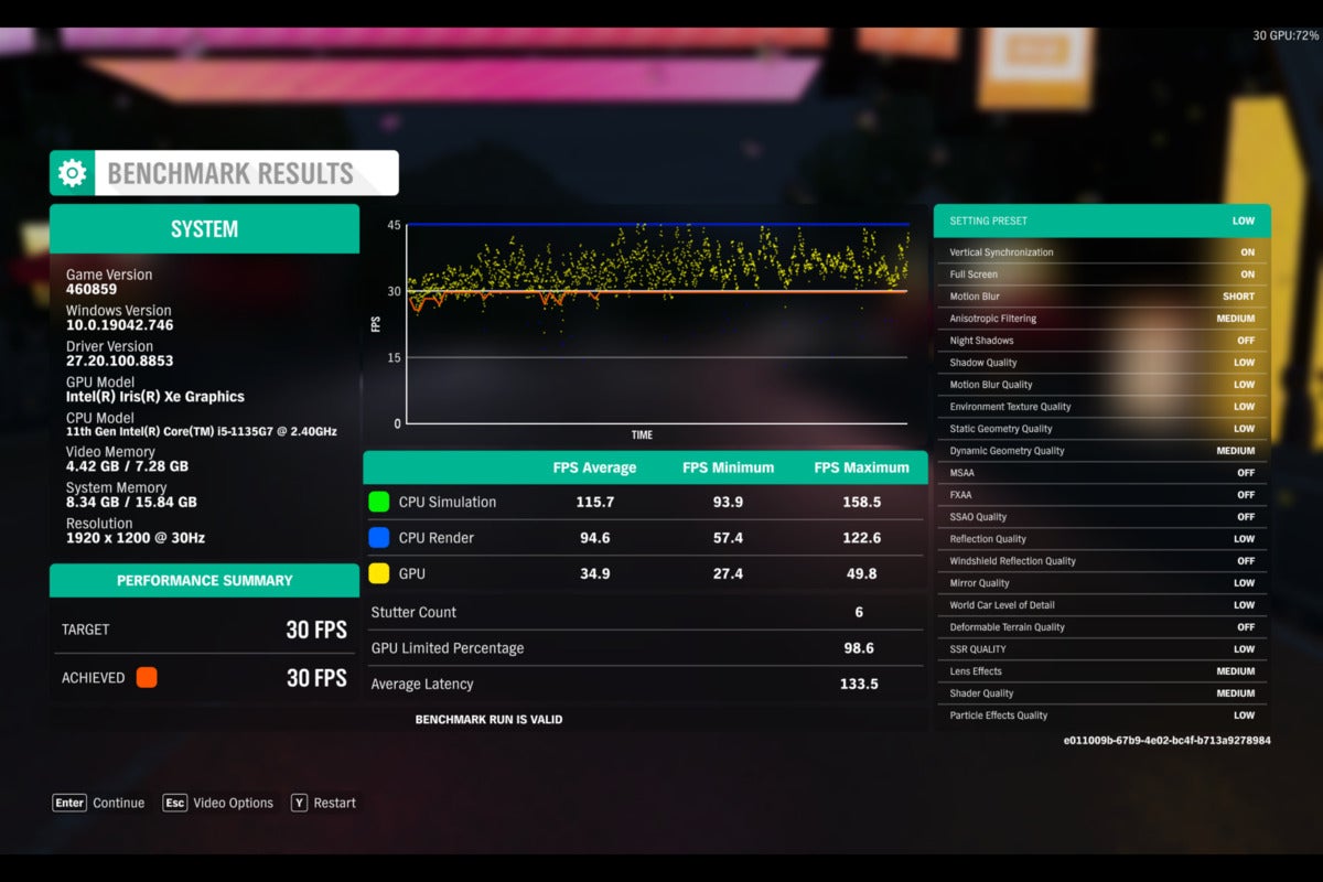 forza horizon 4 benchmark microsoft surface pro 7