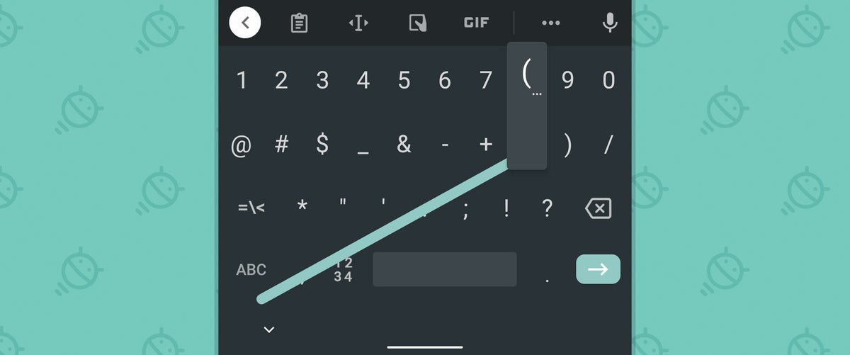 special characters on android with mac keyboard