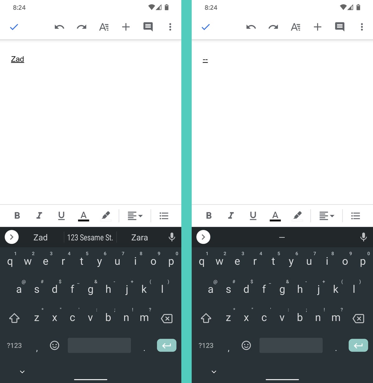 Gboard Android Keyboard: Text sub (2)