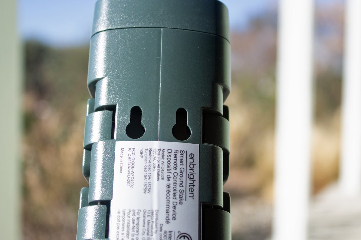 jasco enbrighten smart yard stake keyholes
