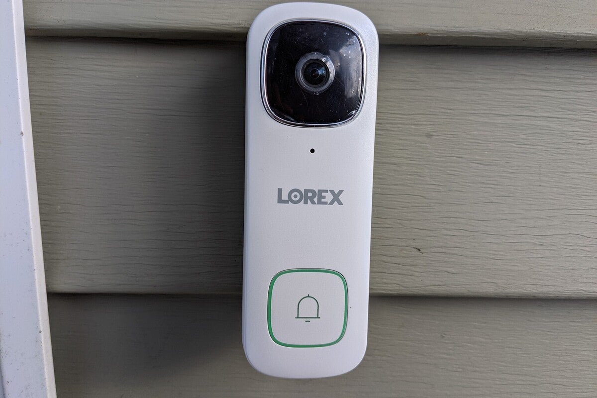 lorex 2k video doorbell installed