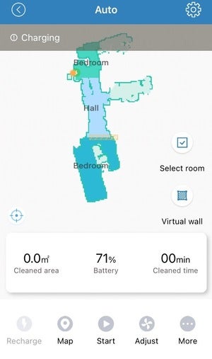 proscenic m6 rooms map