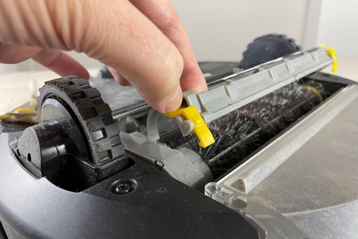 How to clean the brushes on a Roomba