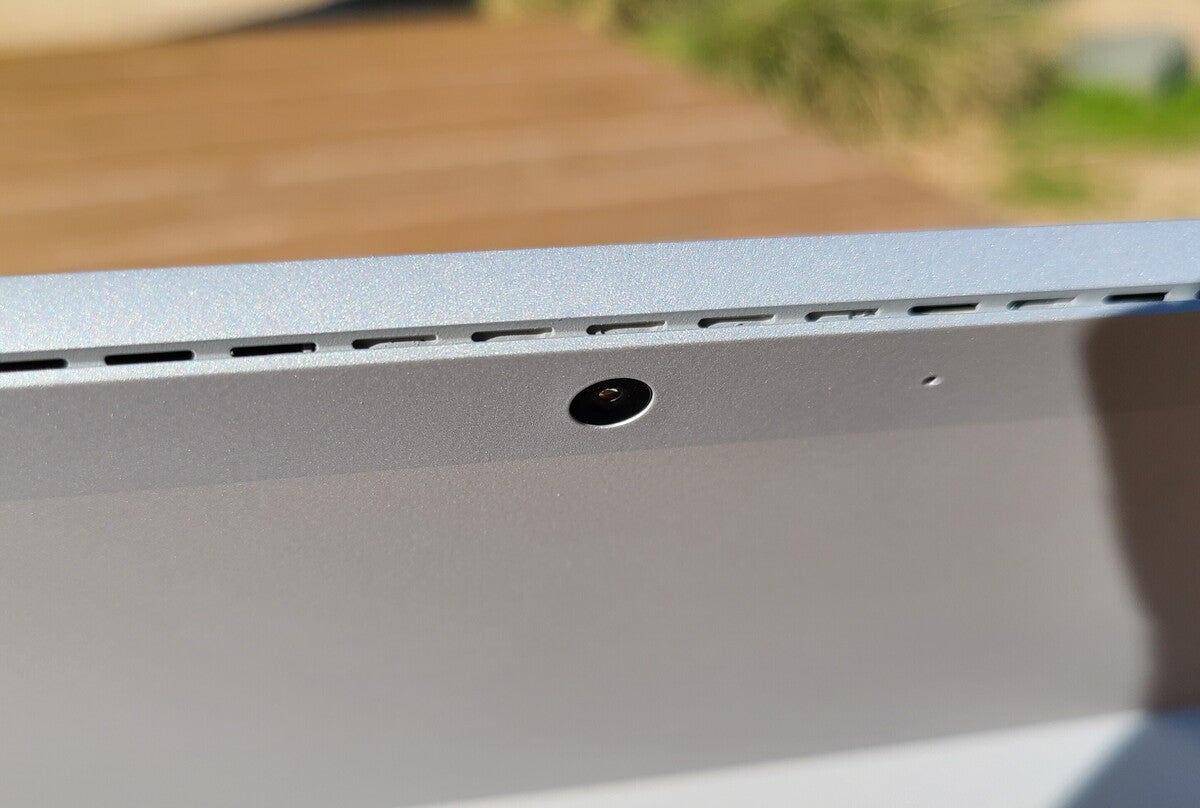 Microsoft surface pro 7+  rear vents and camera