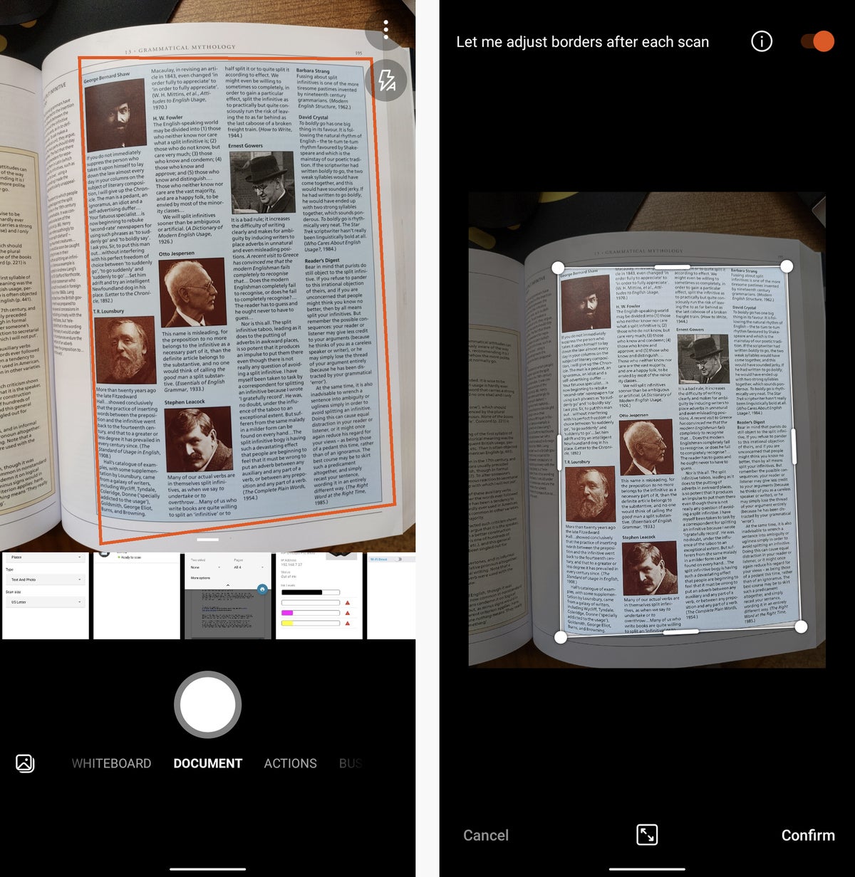 android printing scanning microsoft lens