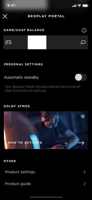 beoplay portal app with dolby atmos