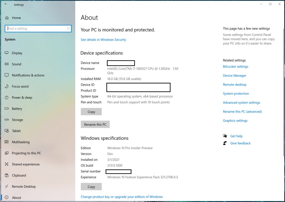 microsoft one account change device name