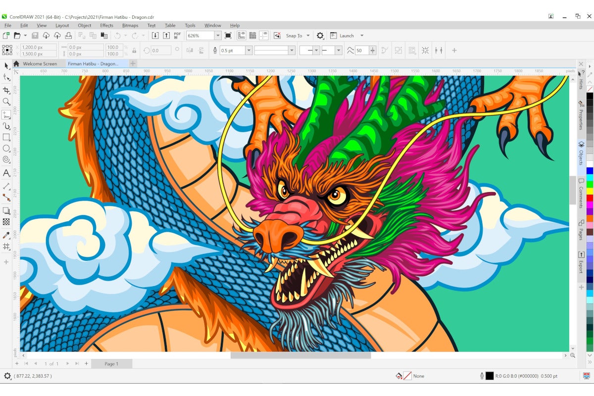 corel draw with