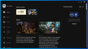 epic games store main screen