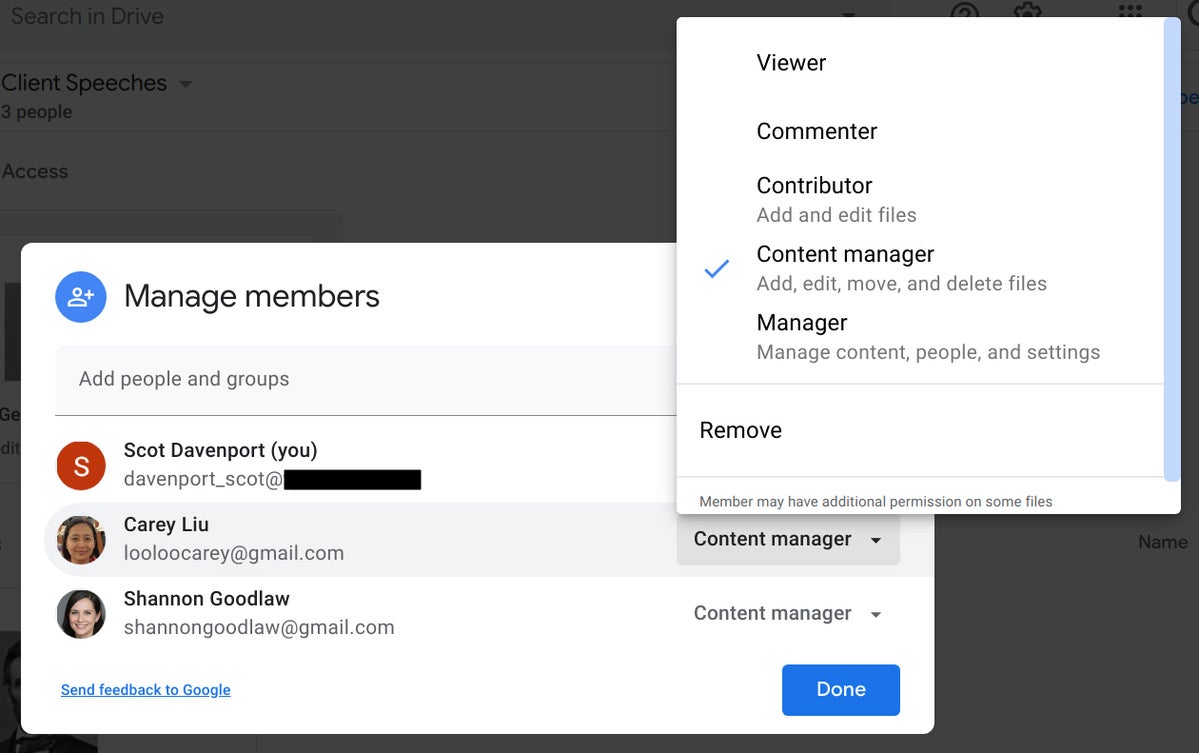 gdrive collab 20 shared drive permissions