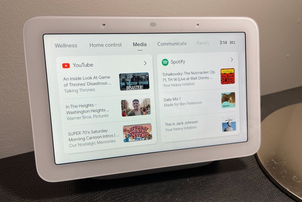 google nest hub 2nd gen media