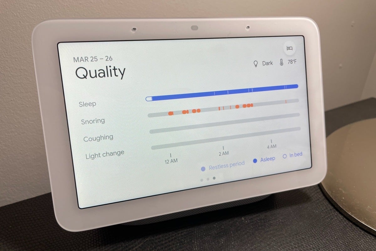 google nest hub 2nd gen sleep quality analysis