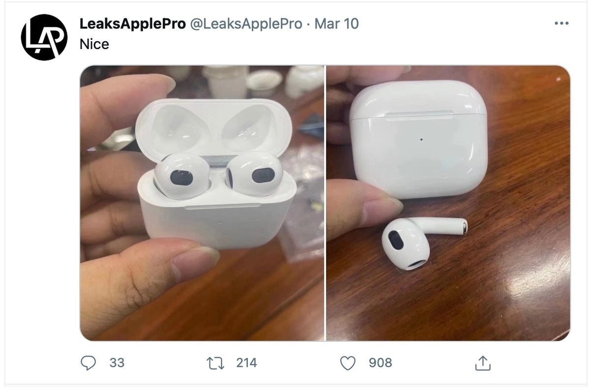 Multiple sources claim AirPods 3 won't be part of Apple's March event - Macworld