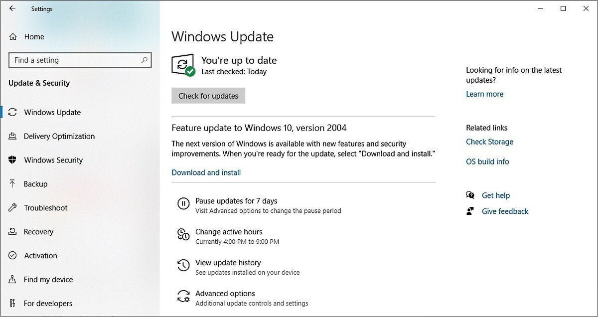 windows 10 2004 download