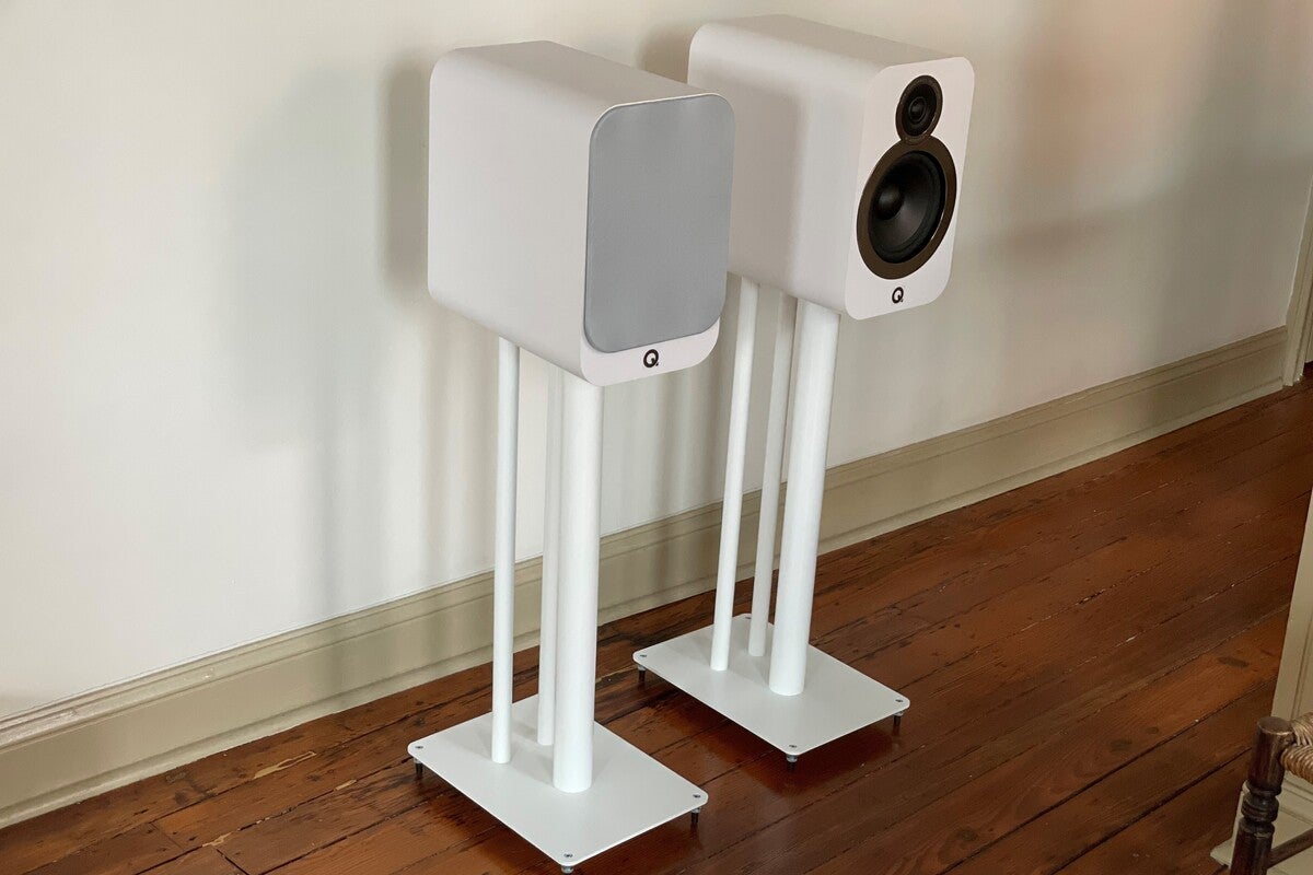 q acoustics 3030i on stands 2