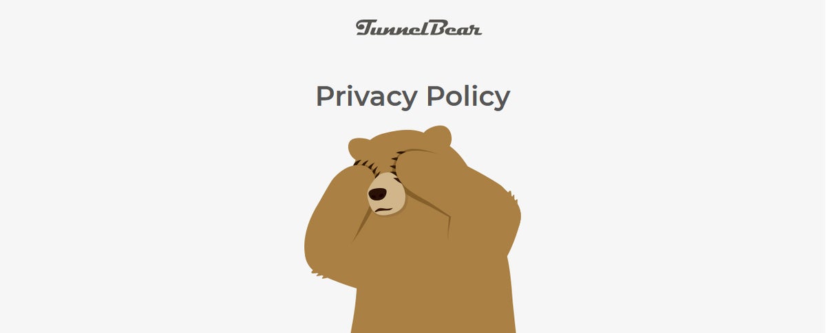 tunnelbear privacy policy header