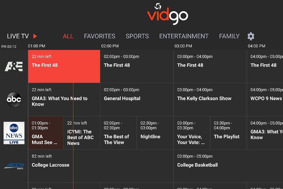Vidgo Review A Cheaper Live Tv Service With Some Big Omissions Techhive