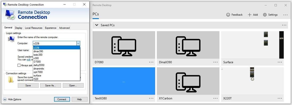 windows remote desktop fig1 rdc and rd app