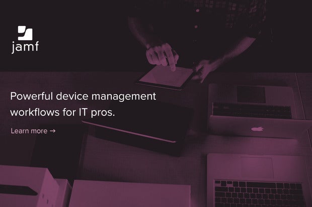 Image: Sponsored by Jamf: Powerful device management workflows for IT pros.